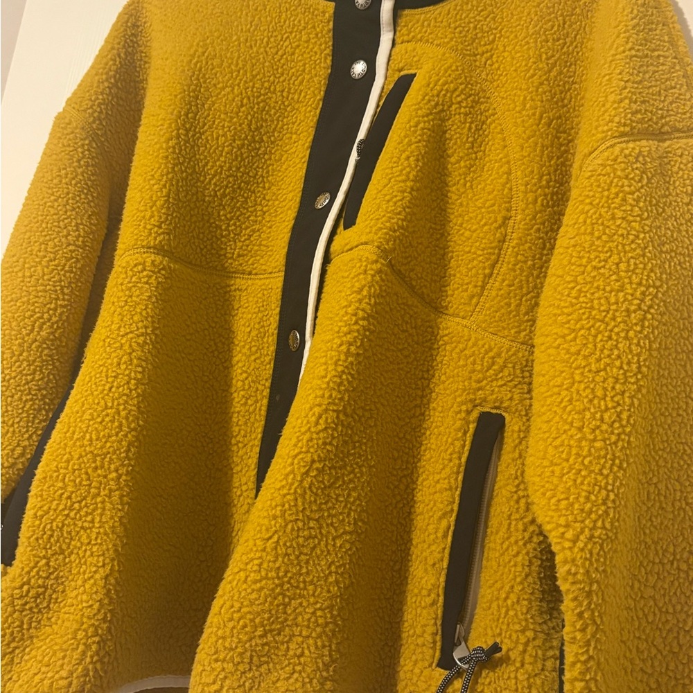 North Face size Womens L The Cragmont Fleece Jacket Aviator Navy Snap Button - Picture 6 of 11